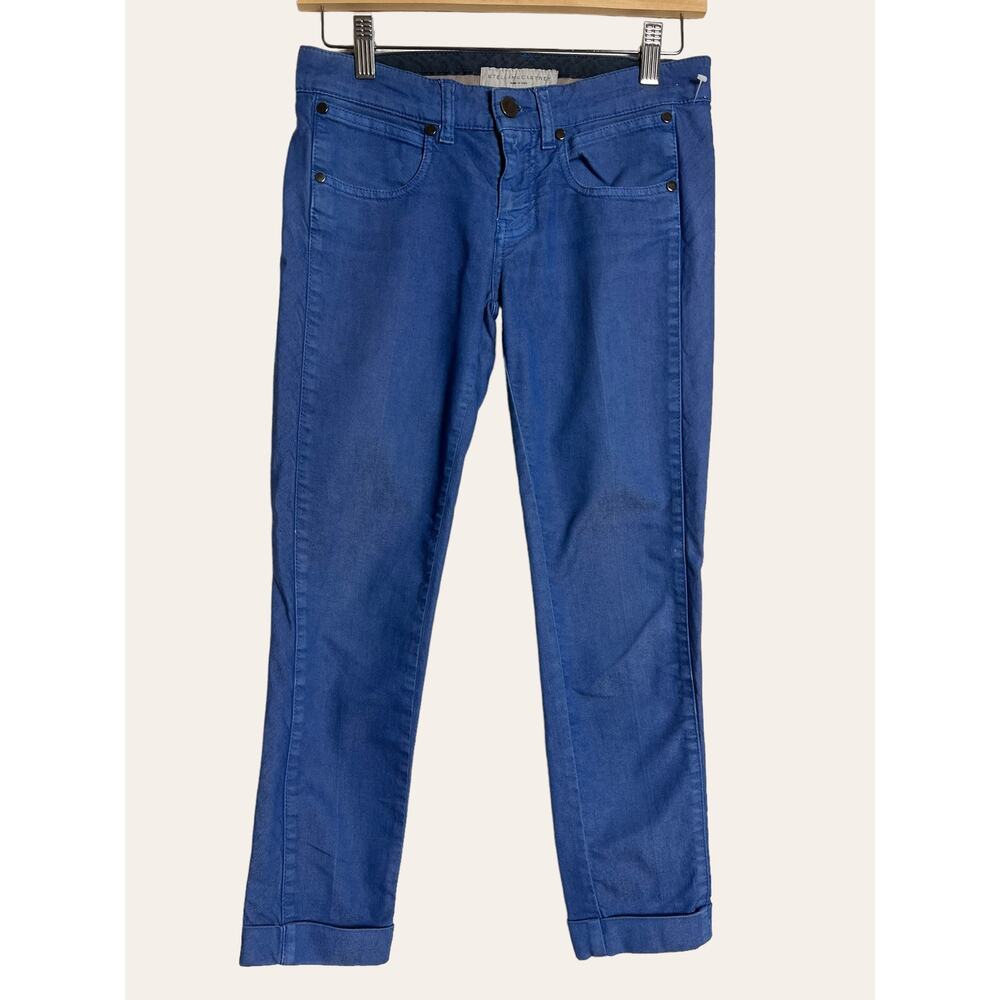 Stella McCartney Blue Low Rise Slim Capri Jeans Women’s Size 26